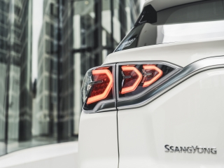 SsangYong Motors Deutschland Korando eMotion Ruecklicht weiss